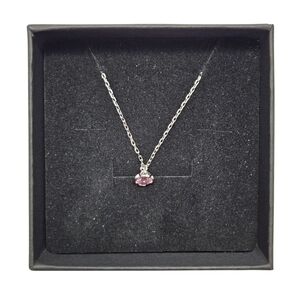 Swarovski Pink Crystal Solitaire Necklace